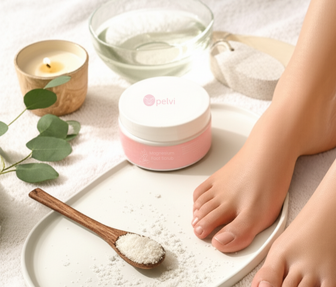 Magnesium Foot Scrub – Lemongrass & Lime, Foot Care, Pelvi Store