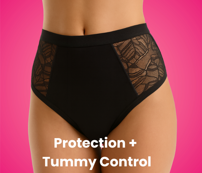 Pelvi Lace Accent High-Waist – Midnight Black