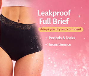 Leakproof Full Brief Underwear Black